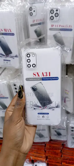 Osophter for Samsung Galaxy A31 Case Clear Transparent