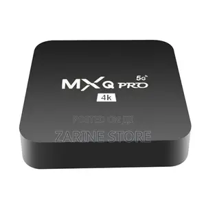 Tv Box Mxqpro5g Android Tv Box With Cables & Remote
