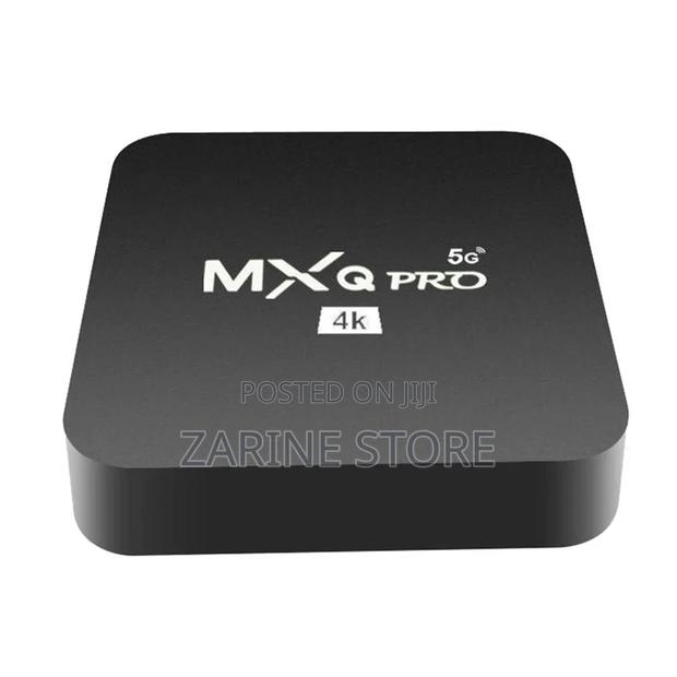 Tv Box Mxqpro5g Android Tv Box With Cables & Remote