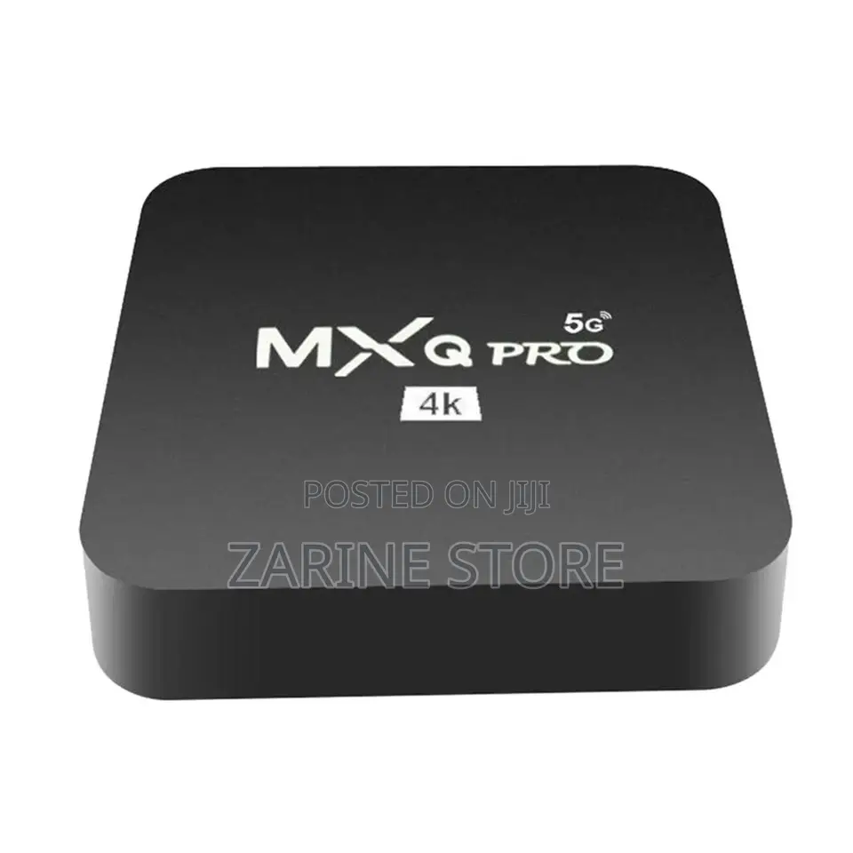 Tv Box Mxqpro5g Android Tv Box With Cables & Remote
