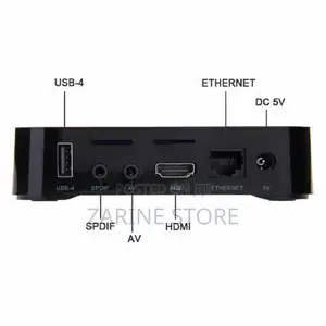 Tv Box Mxqpro5g Android Tv Box With Cables & Remote