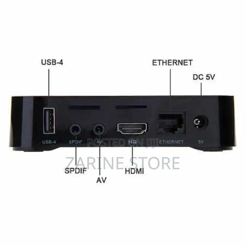 Tv Box Mxqpro5g Android Tv Box With Cables & Remote