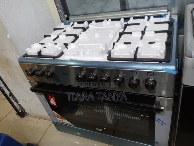 Mika 90cm X 60cm 4G+2E Standing Cooker MST90PU42HI/HC - thumbnail 3