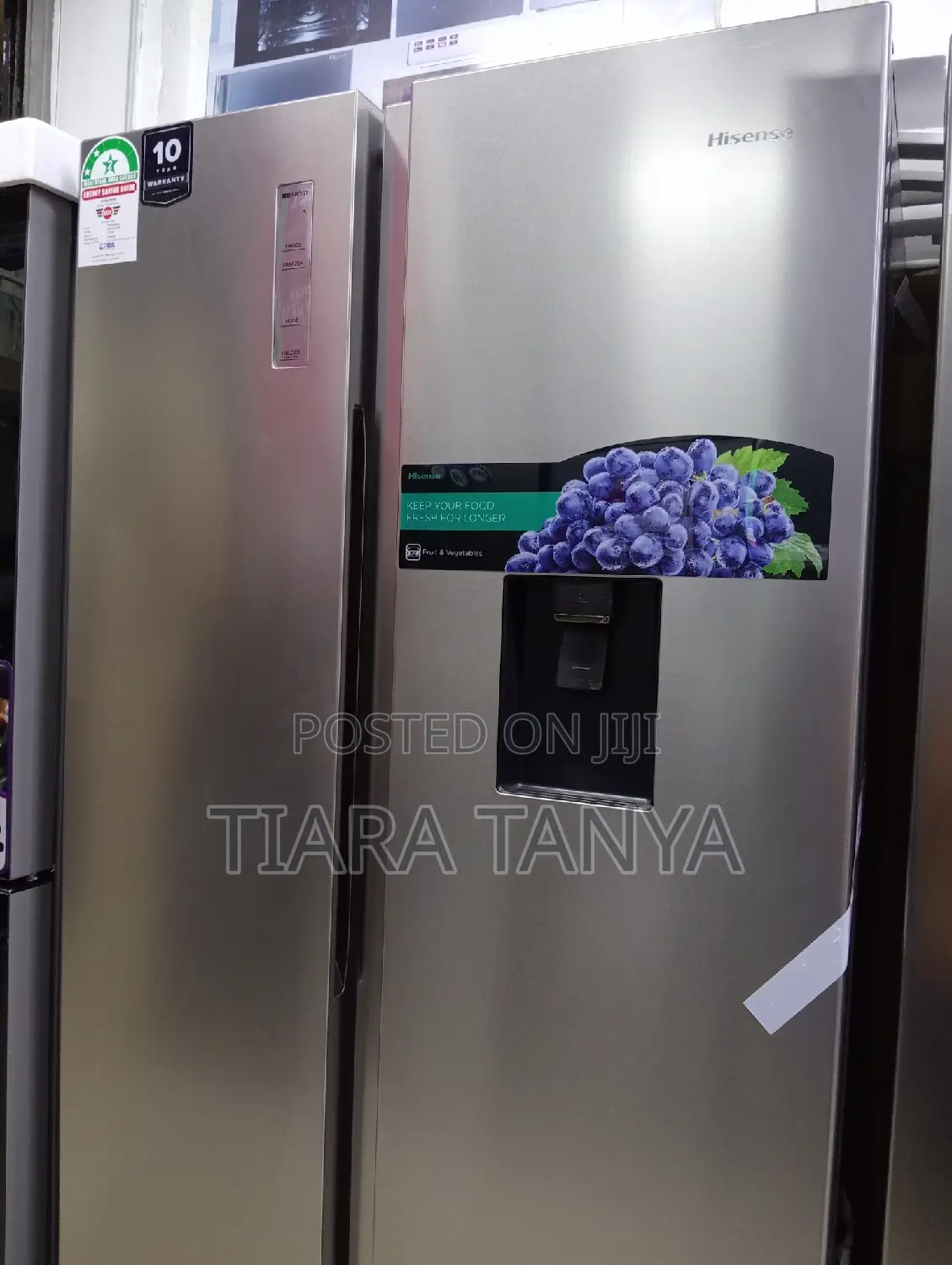 Hisense Fridge 518 Liters Side by Side REF518DR