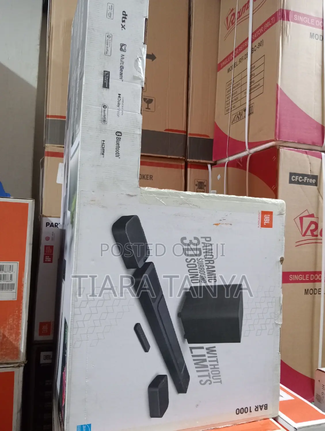 JBL Bar 1000 With Detachable Surround Speakers,