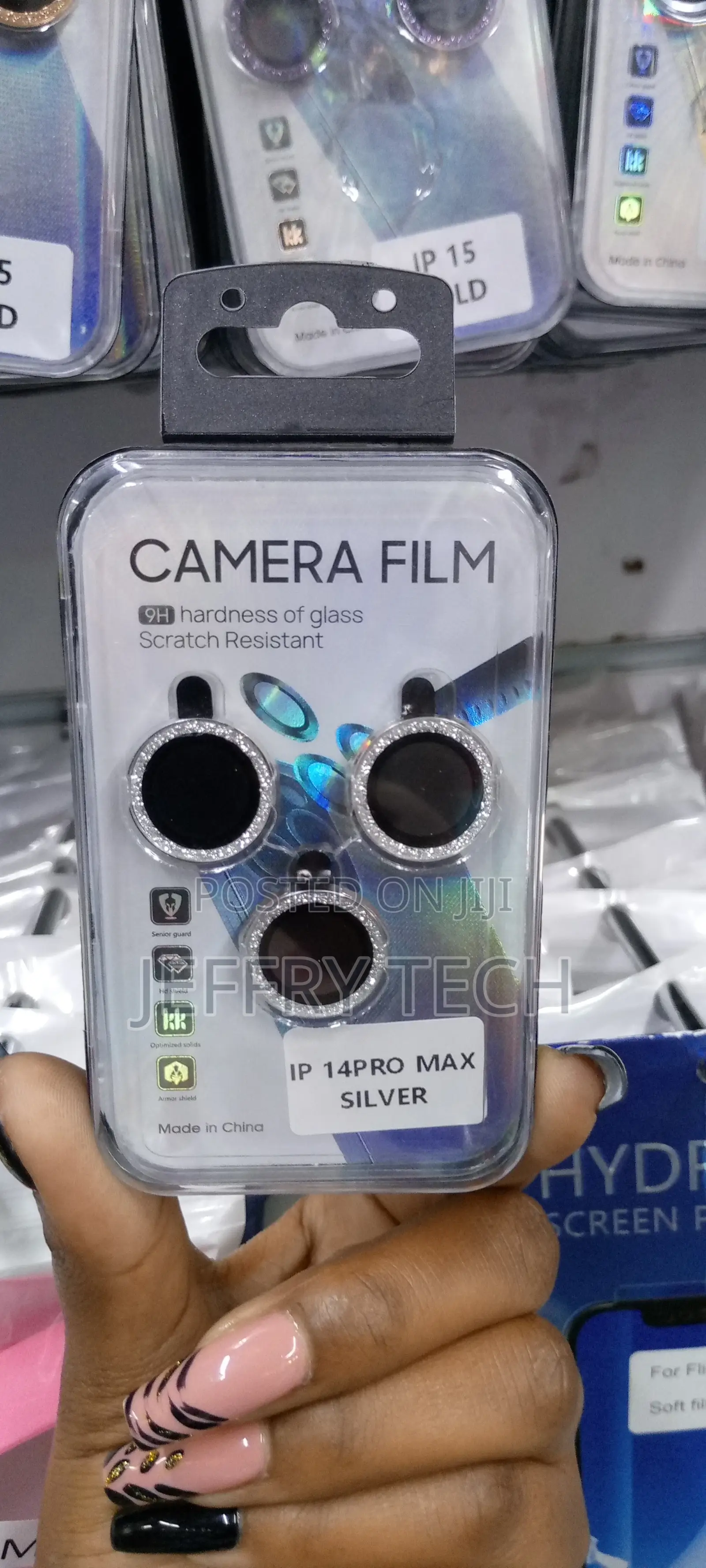 Xfilm Camera Lens Protector for iPhone 14 Pro Max, Bling Gli