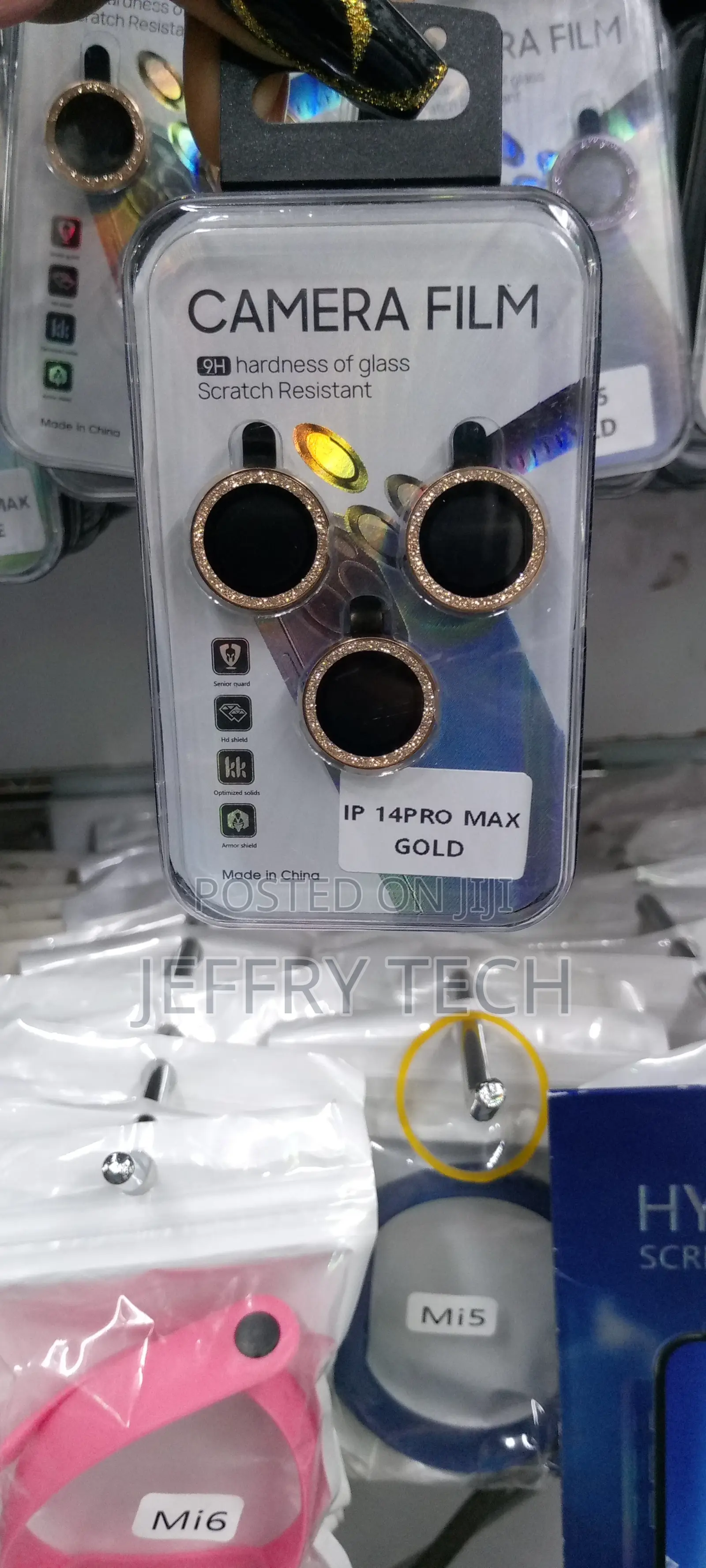 iPhone 14 Pro Max Camera Lens Protector Bling, 9H Tempered