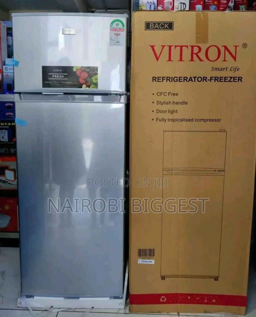 Vitron 208 Litres Double Door Refrigerator