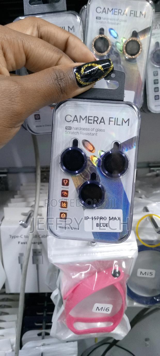 Esanik 2 Pack for iPhone 15 Pro Max Camera Lens Protector - thumbnail 3