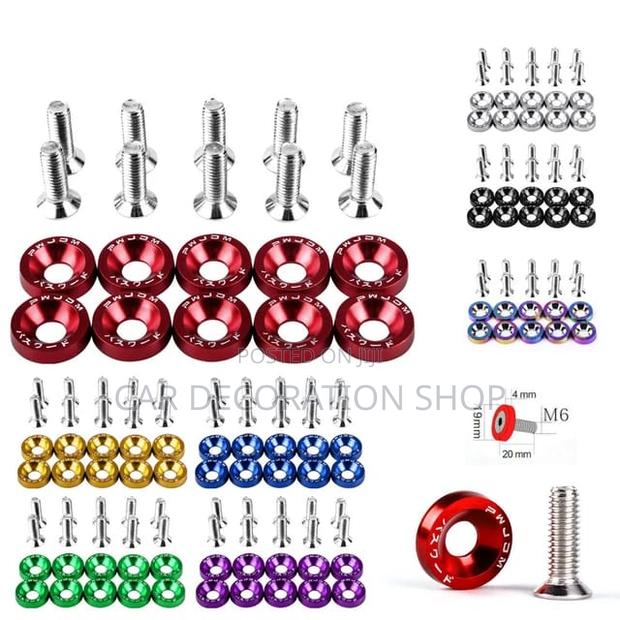 10pcs Tuning Car Universal Fender Washers and Screw - main view