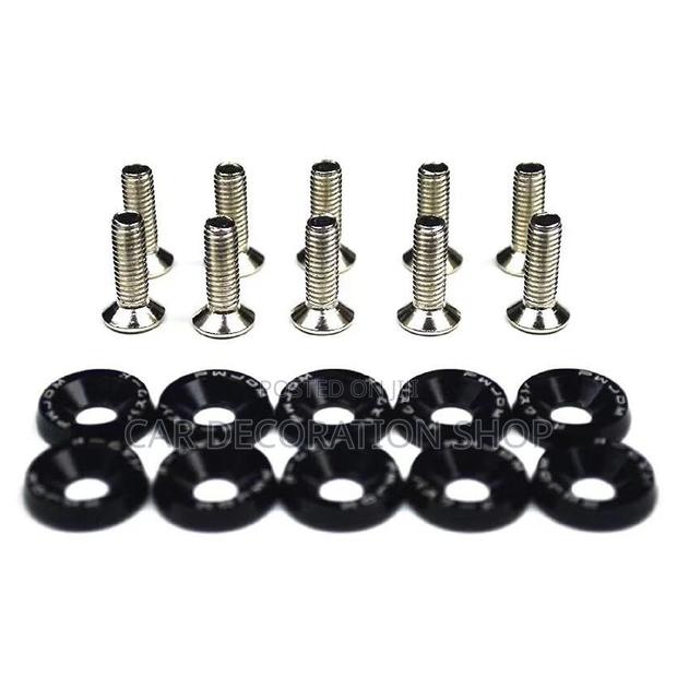 10pcs Black Screws and Washers