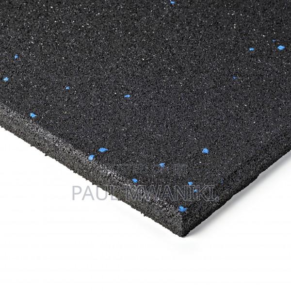 15mm Rubber Gym Flooring -Blue Flecks - main view