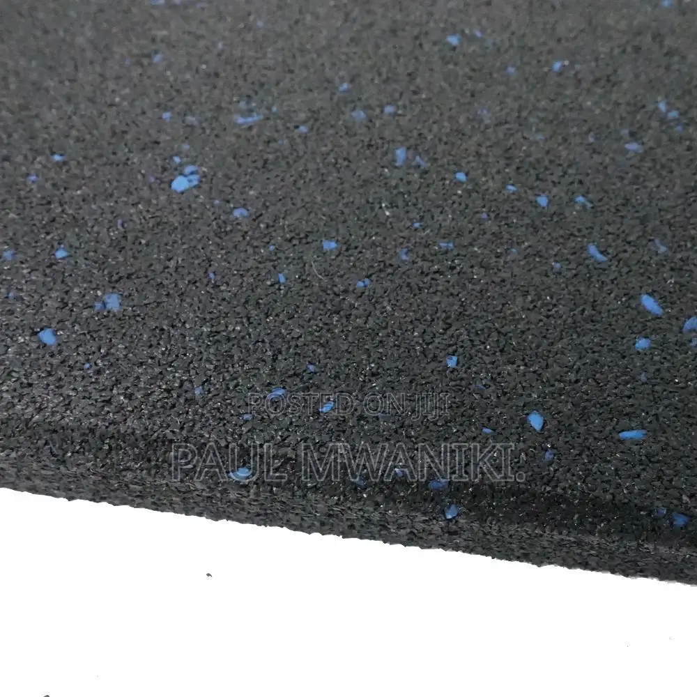 Commercial Rubber Flooring Tile - Blue Fleck,15mm,1mx1m