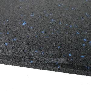Commercial Rubber Flooring Tile - Blue Fleck,15mm,1mx1m - thumbnail 2