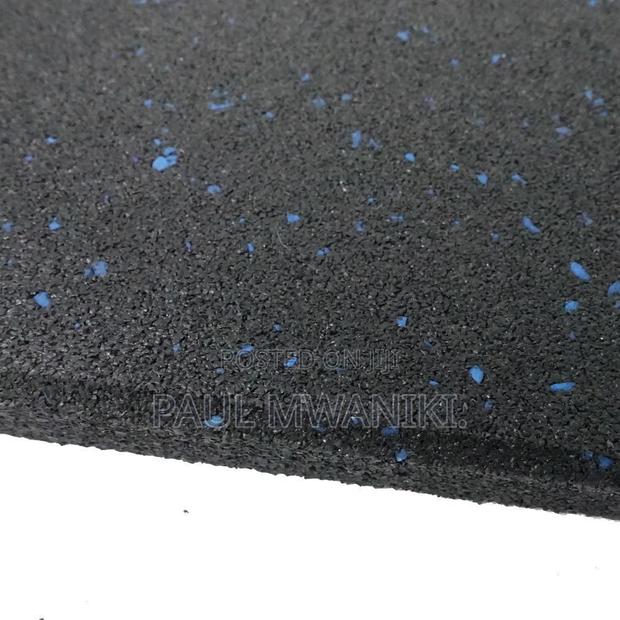 Commercial Rubber Flooring Tile - Blue Fleck,15mm,1mx1m - main view
