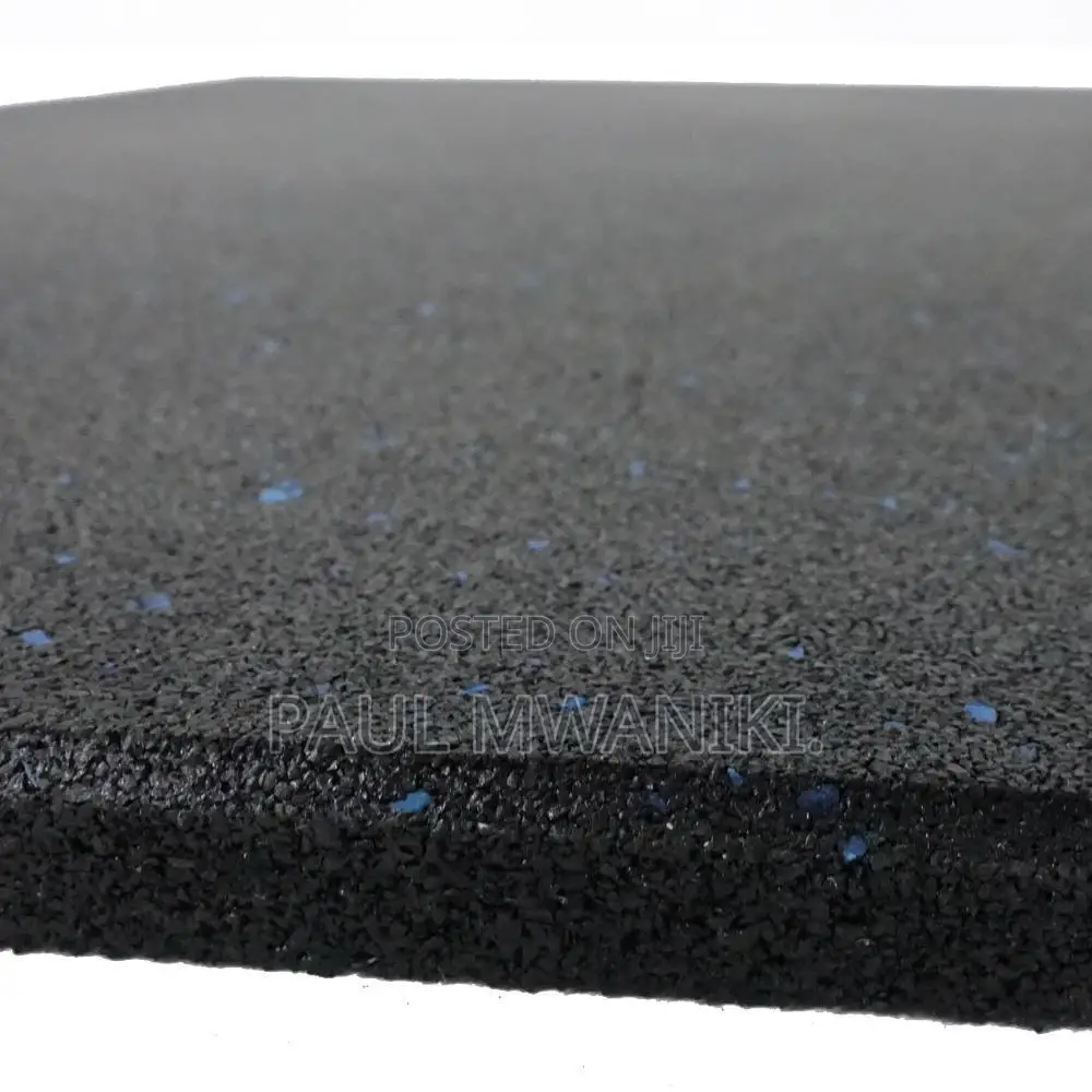 Commercial Rubber Flooring Tile - Blue Fleck,15mm,1mx1m