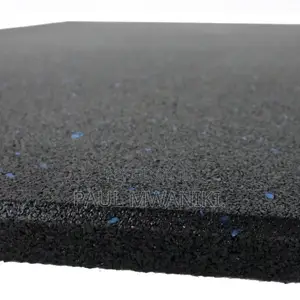 Commercial Rubber Flooring Tile - Blue Fleck,15mm,1mx1m