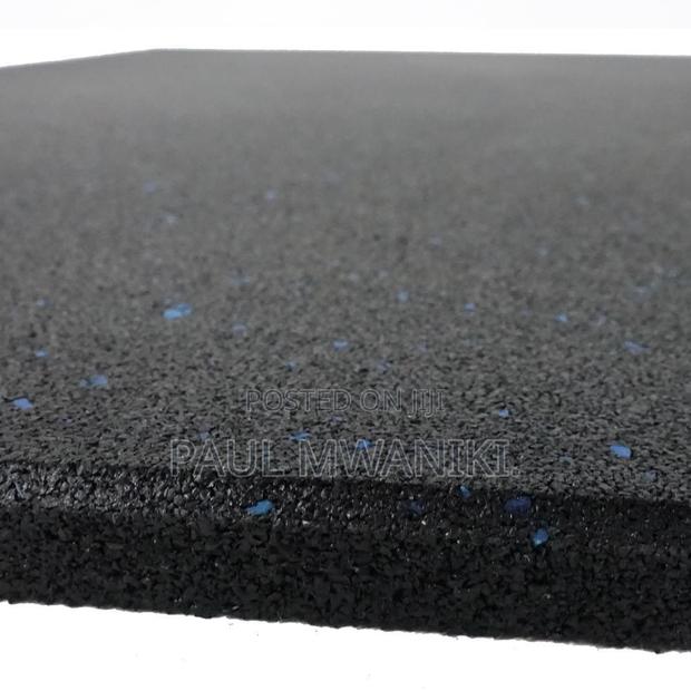 Commercial Rubber Flooring Tile - Blue Fleck,15mm,1mx1m - thumbnail 3