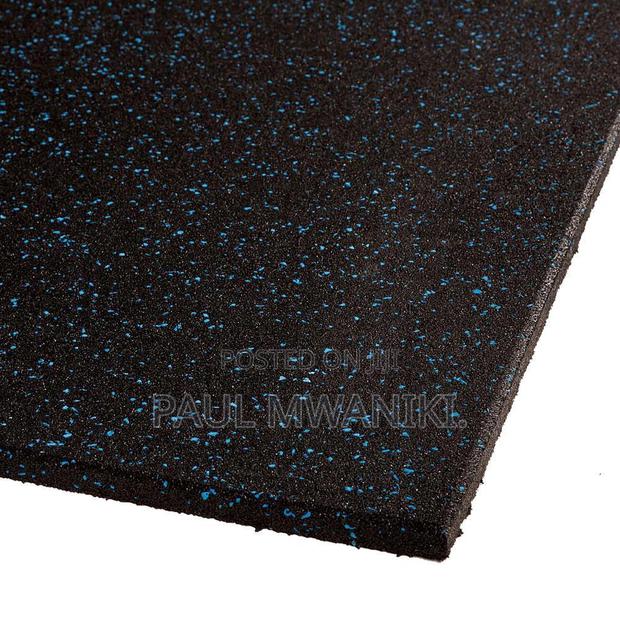 Commercial Rubber Flooring Tile - Blue Fleck,15mm,1mx1m - thumbnail 4