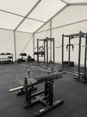 Gym Mats, Black With Blue Fleks