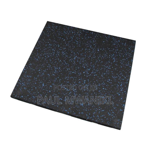 Gym Mats, Black With Blue Fleks - thumbnail 3