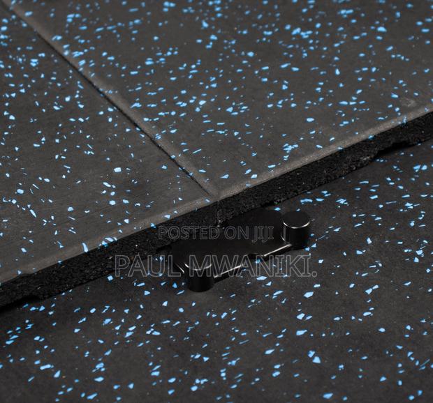 Gym Mats, Black With Blue Fleks - thumbnail 5