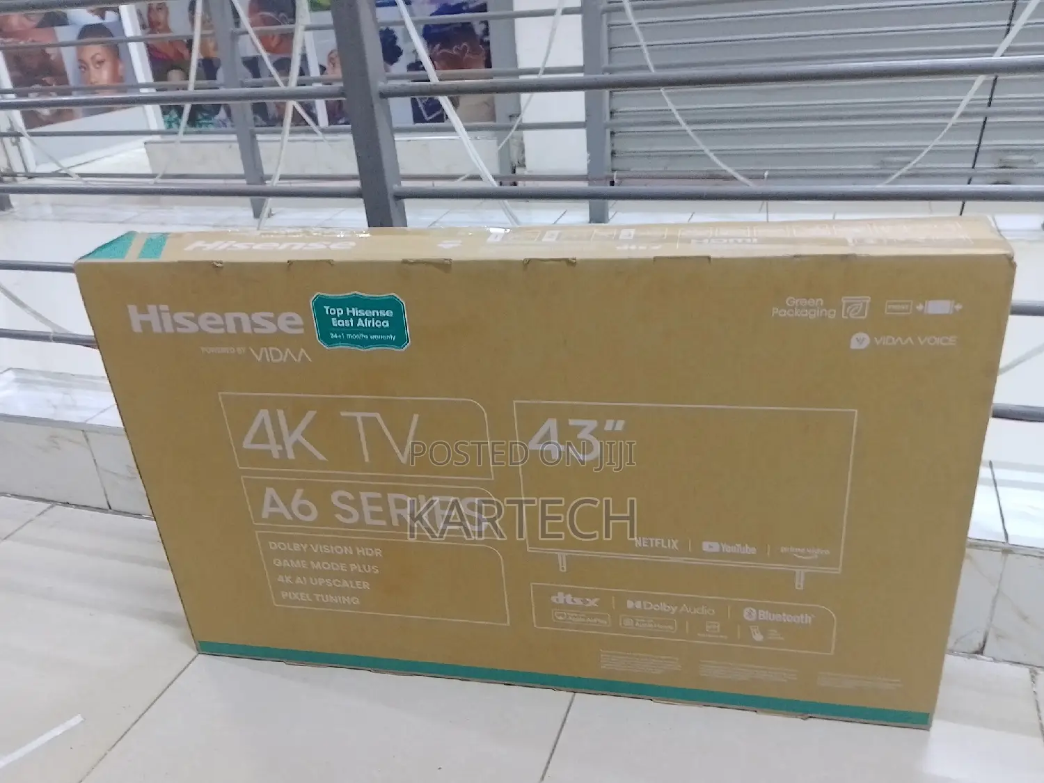 Hisense 43'' A6 Series Smart Uhd HDR Frameless Led Tv