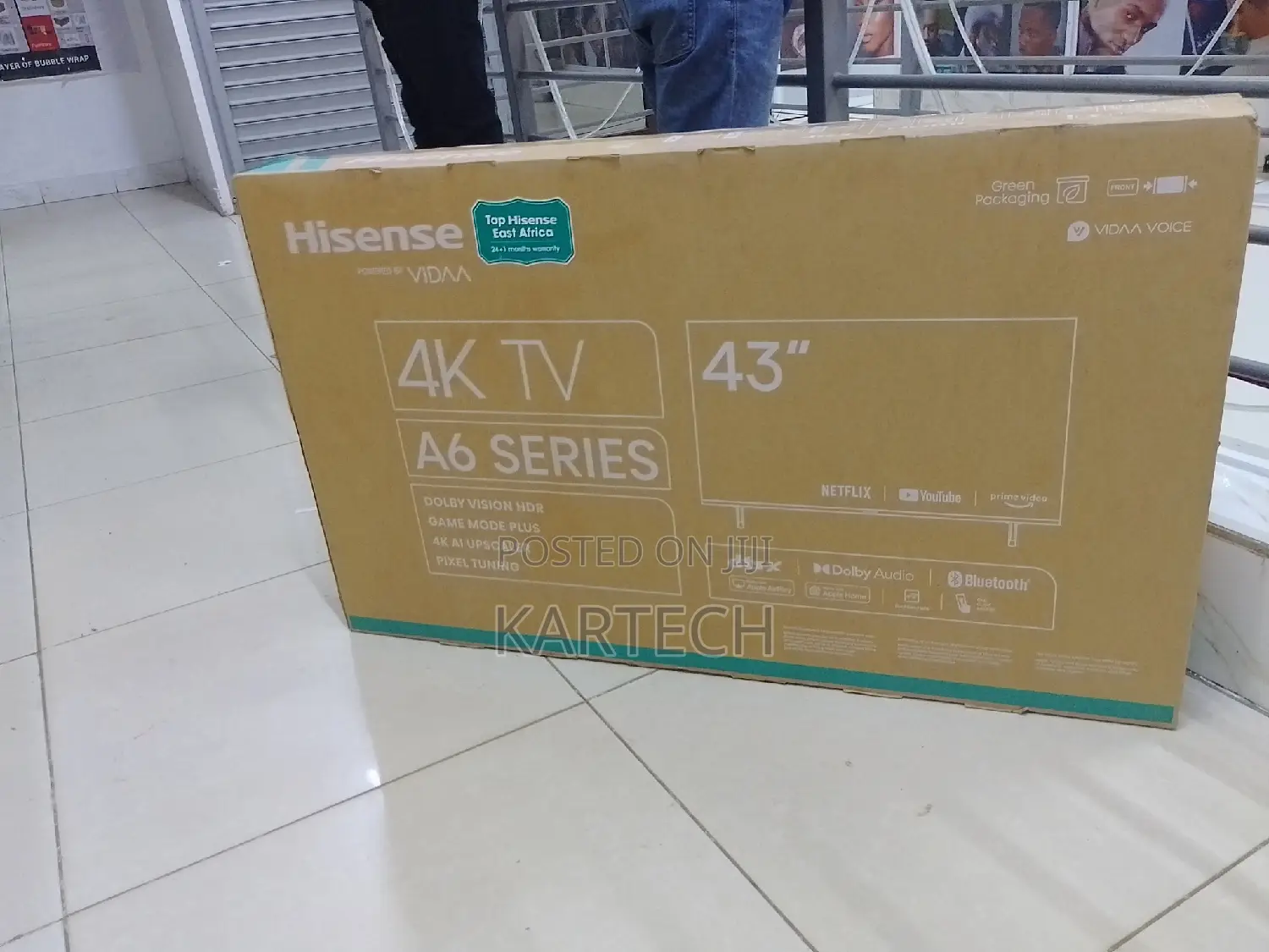 Hisense 43 Inches A6 Series Smart Uhd Frameless Tv