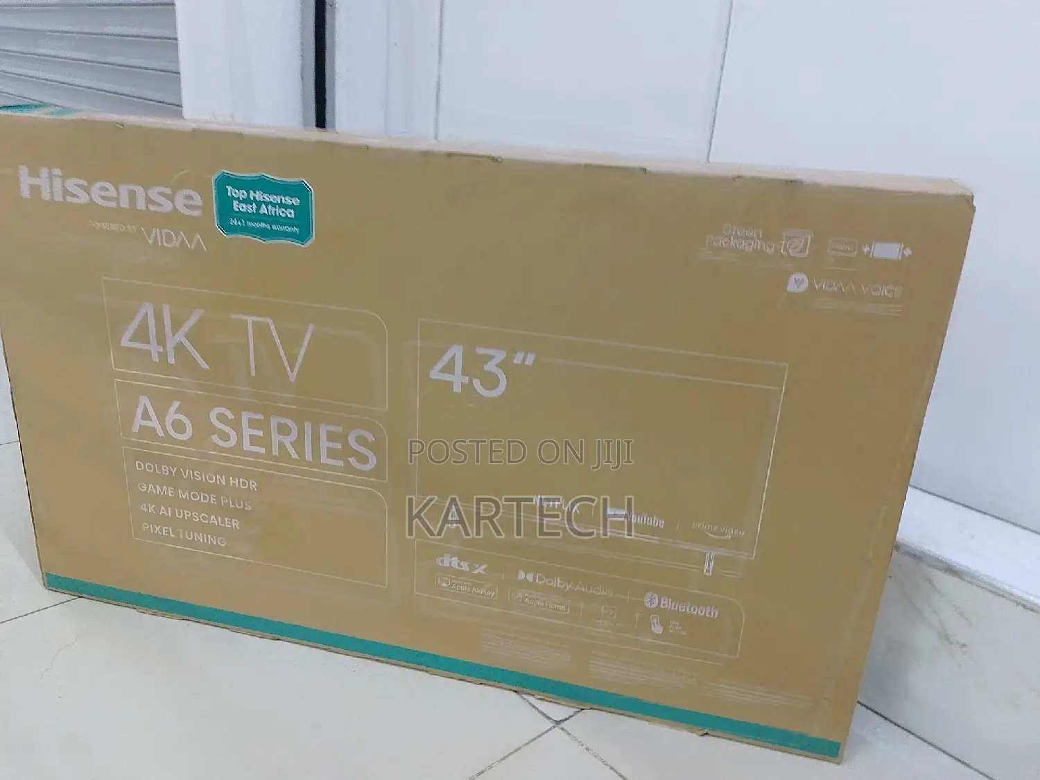 Hisense 43 Inch Smart Frameless Tv A6 Series