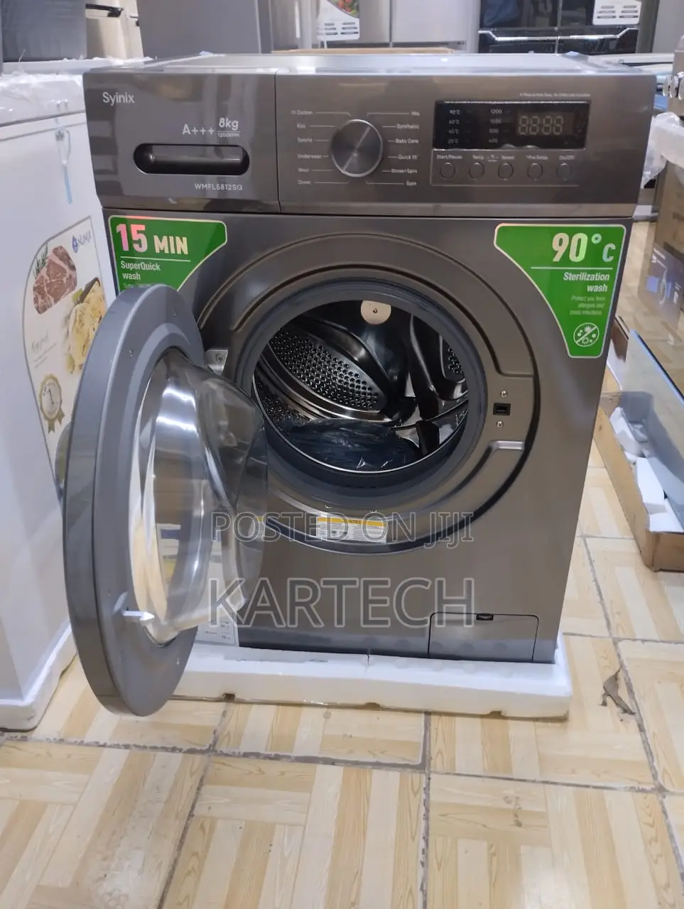 8 Kg Syinix Front Load Washing Machine