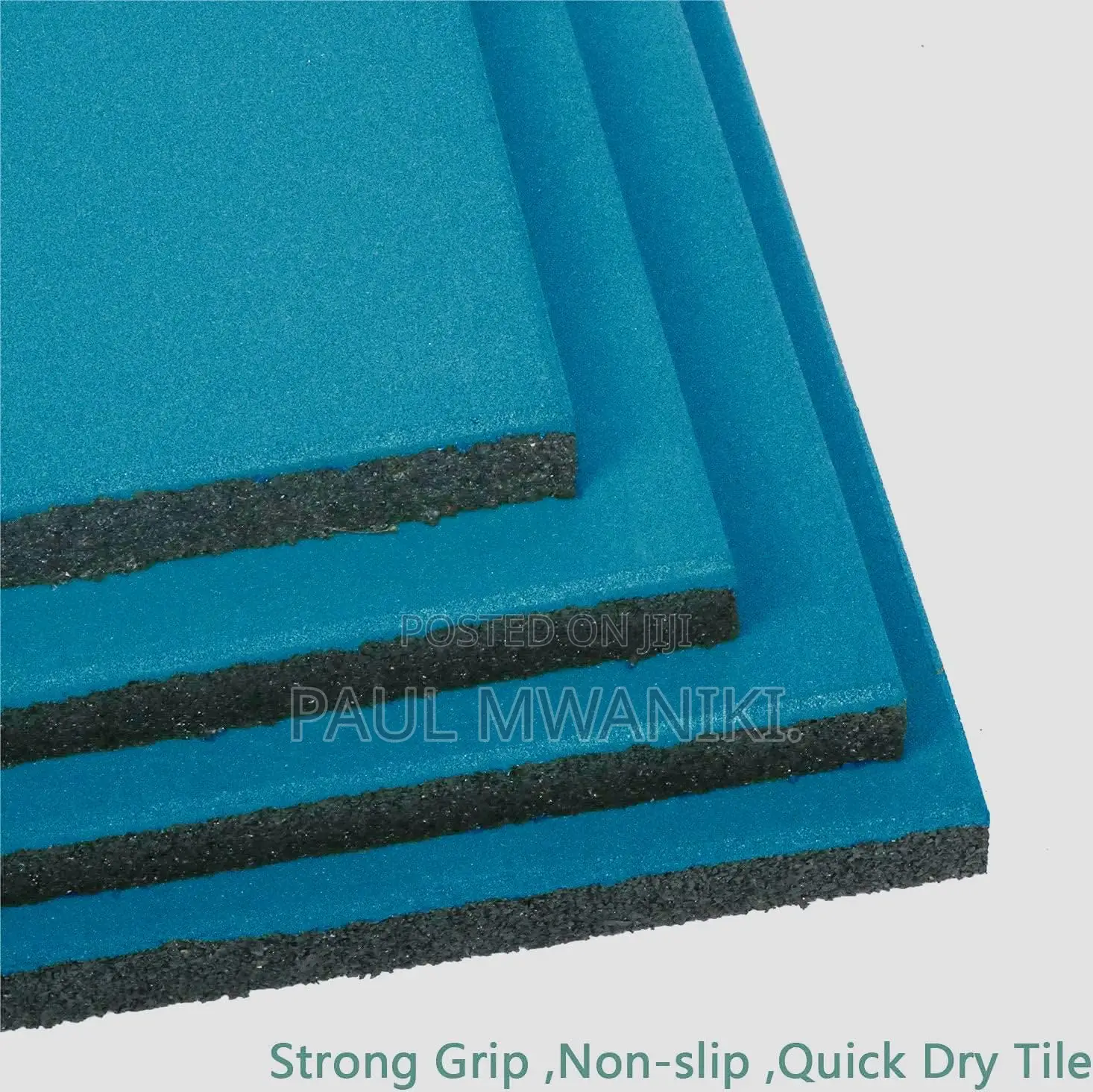 Gym Tiles Floor Rubber 50cmm×50cm×20mm Heavy Duty Rubber.