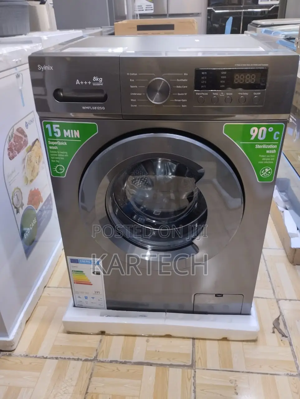 Syinix 8kgs Washing Machine - Front Load