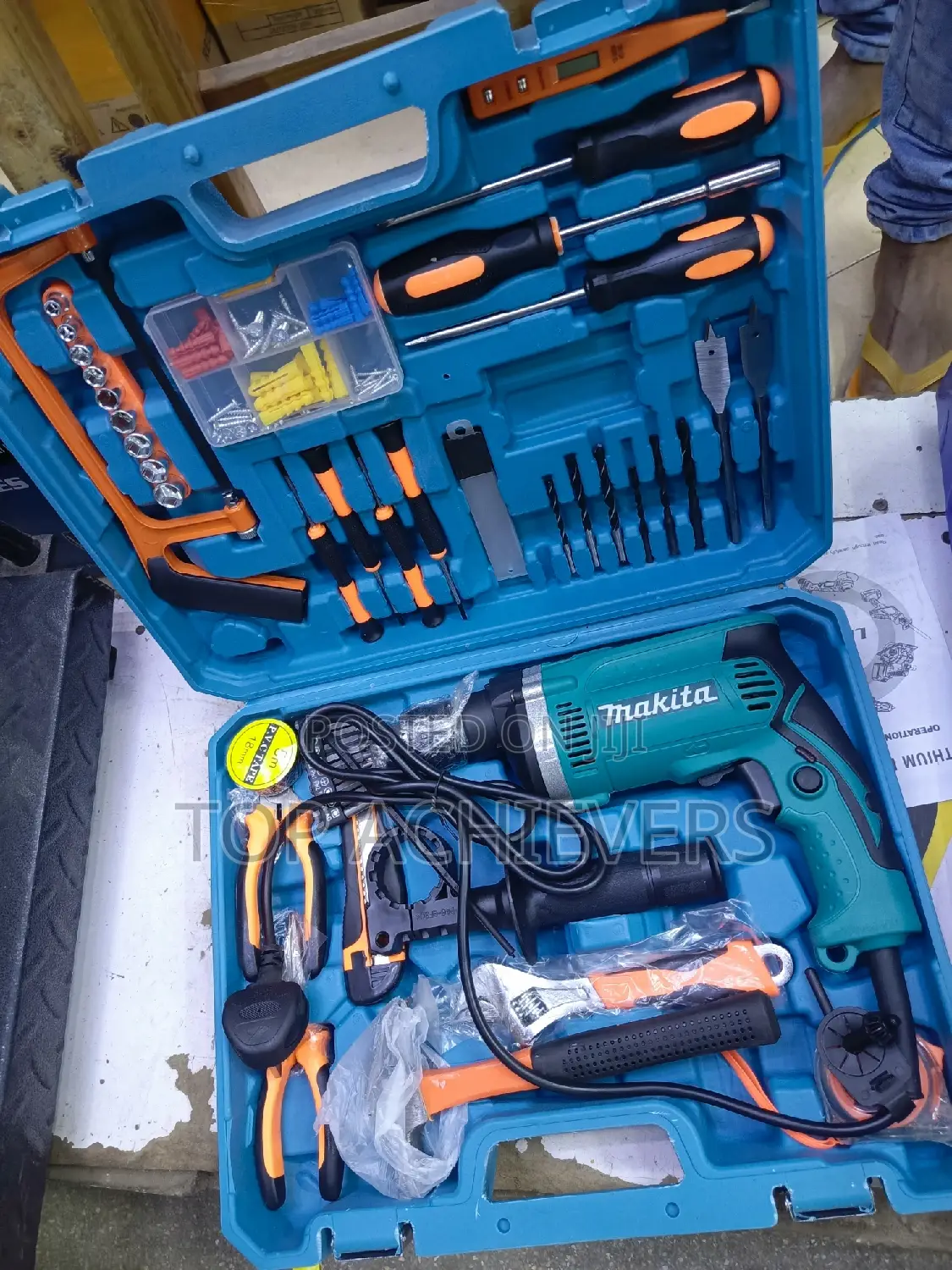 Makita Electric Hammer Drill Compete Toolset 117pcs