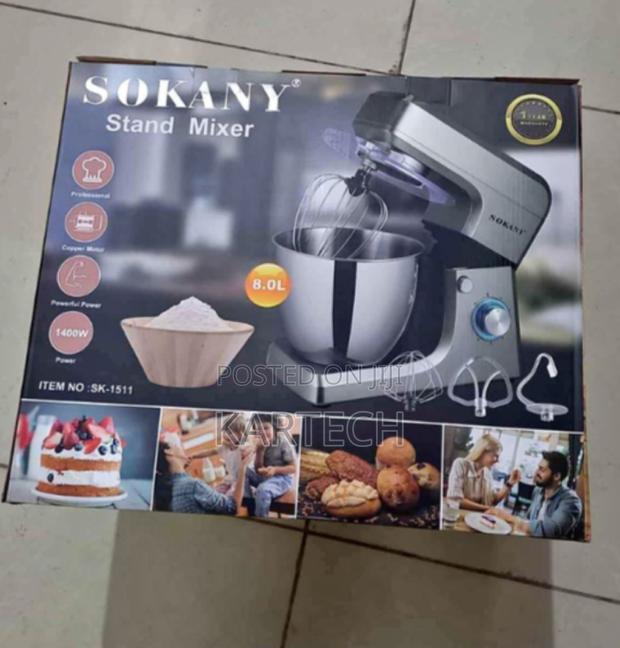 Sokany Original 8 LTR Heavy Commercial Digital Stand Mixer