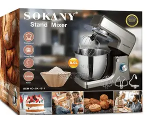 Sokany 8 LTR Commercial Stand Mixer Professional 1500 Watt