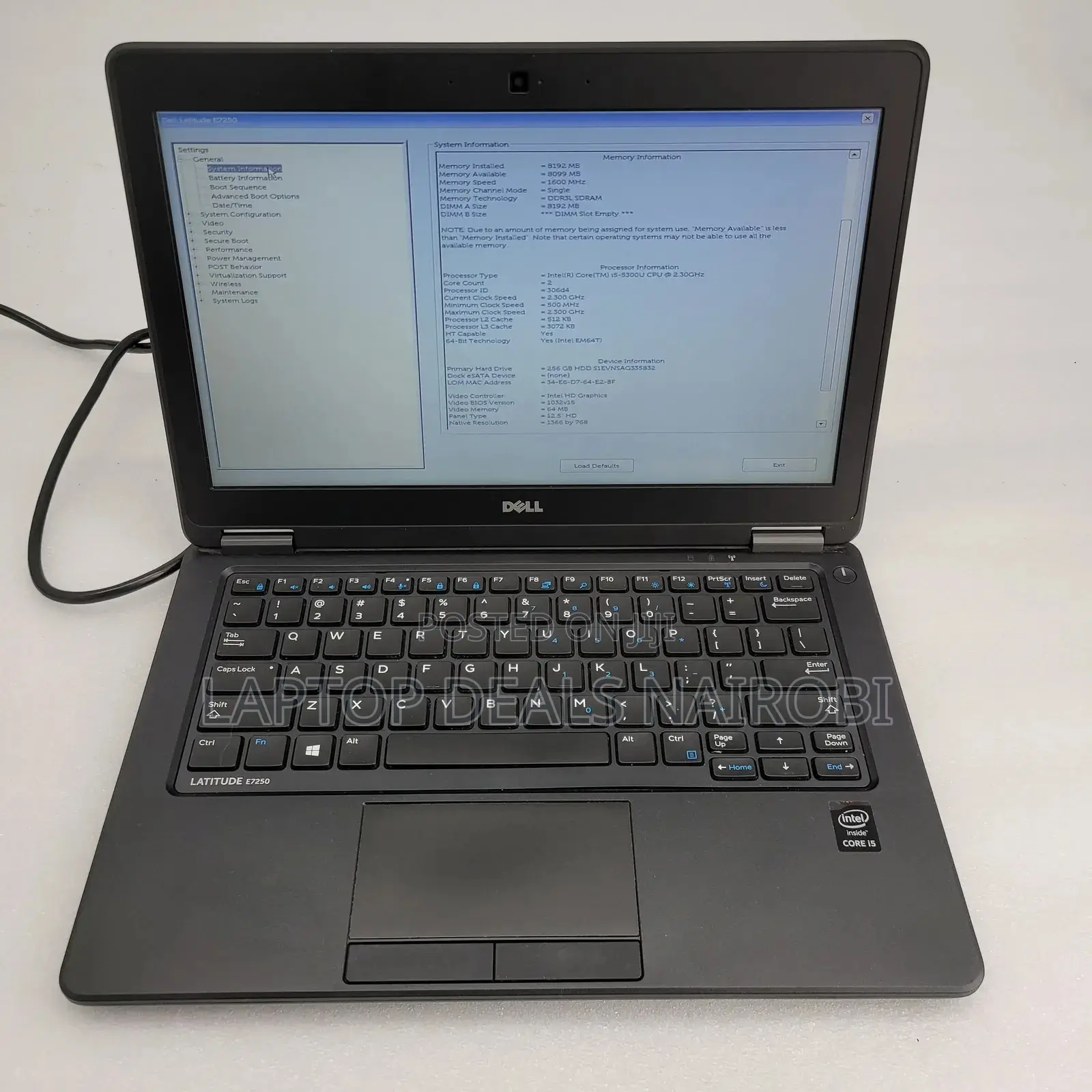 Laptop Dell Latitude 12 7250 8GB Intel Core I5 SSD 256GB
