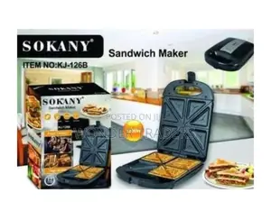 Sandwich Maker 4 Slice Sokany, Sandwich Maker, 4 Slice