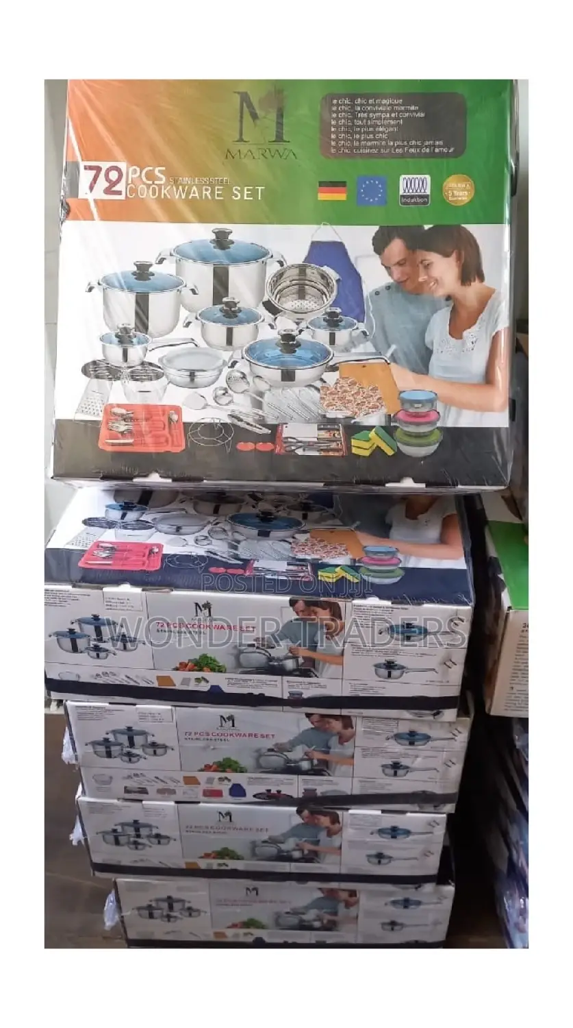 72pcs Marwaa Cookware Set,