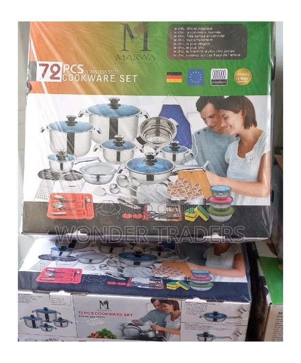 Marwaa Cookware 72 PCS Set,