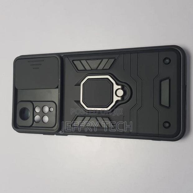 Back Cover With Metal Ring for Mi Note 11 Pro Anti-Shock Cas - thumbnail 3