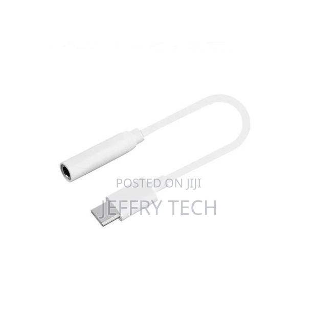 Type C Male to 3.5mm Female Jack AUX Audio Headphone-White