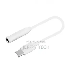 Type C Male to 3.5mm Female Jack AUX Audio Headphone-White