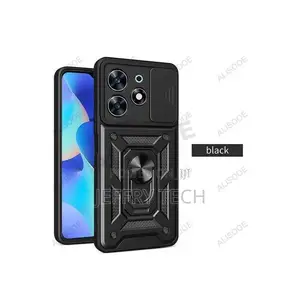 Tecno Spark 20 Case Slide Camera Lens Protect Cover Blac