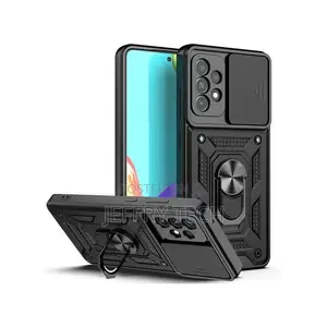 (Black)Slide Camera Lens Case for Samsung Galaxy S21 Ultra