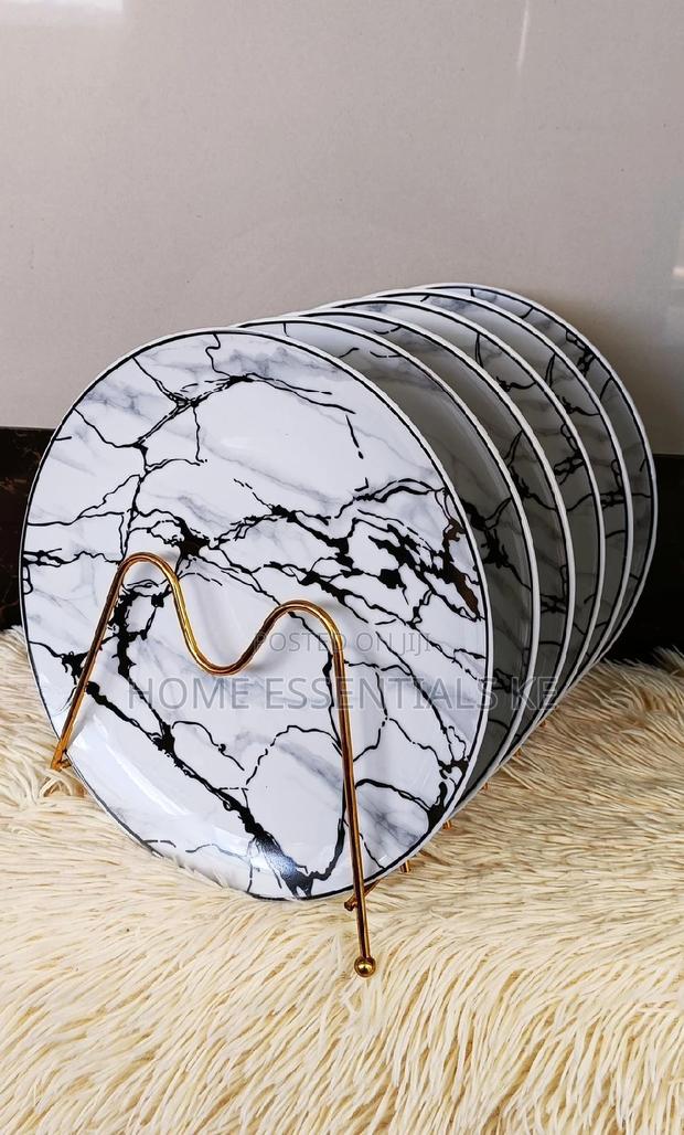 *6pcs Classy Ceramic Dinner Plates*Plate Rack Not Included