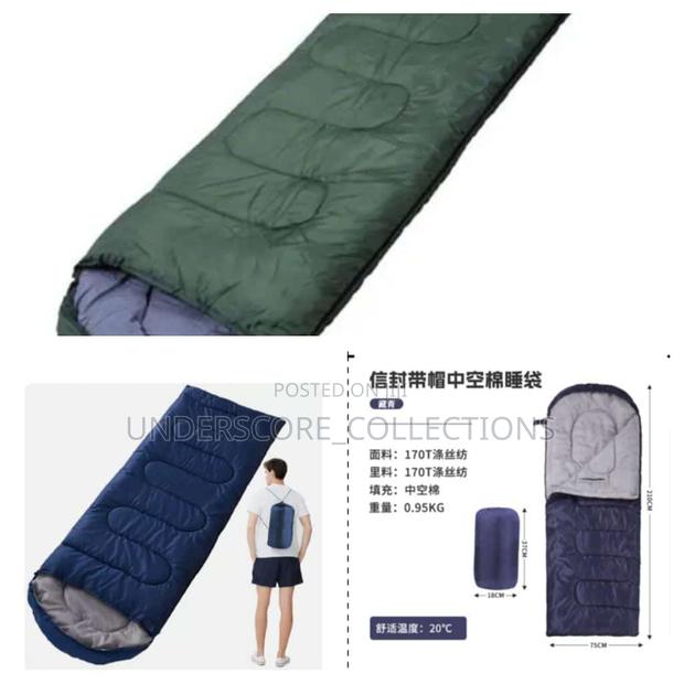 Heavy Duty Envelope Camping Sleeping Bag - thumbnail 3