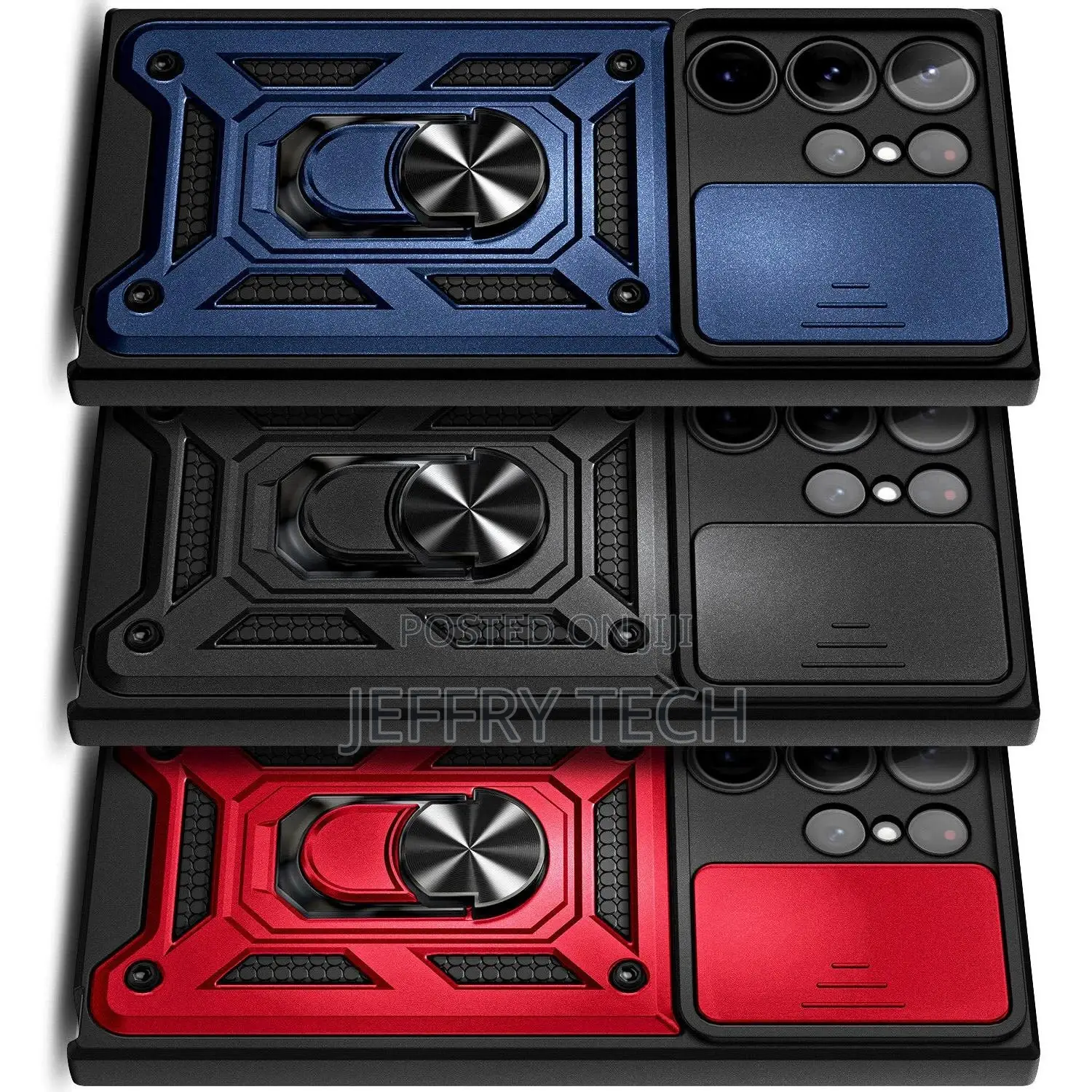 Case for Samsung Galaxy S23 Ultra, Ring Stand Cover W/ Scree