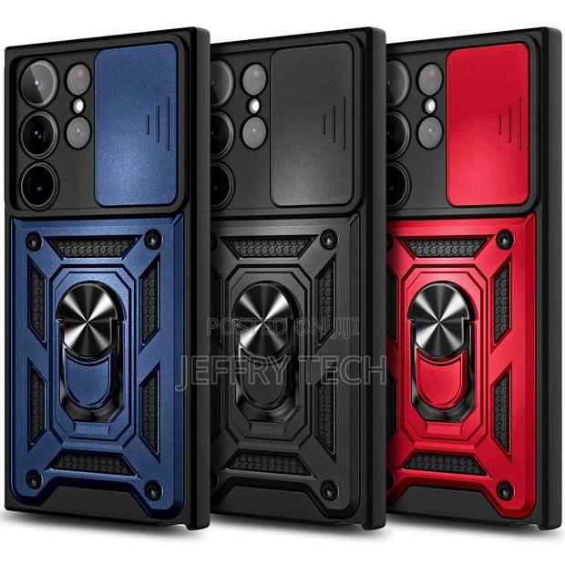 Case for Samsung Galaxy S23 Ultra, Ring Stand Cover W/ Scree