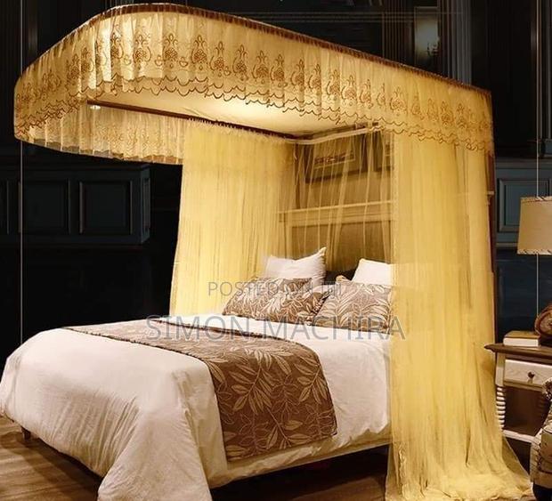 Two Stand Mosquito Net With Sliding Rails