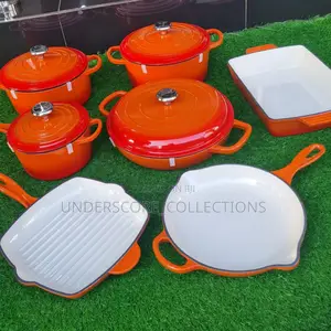 Premium Quality Heavy Enamel Cast Iron Pots With Lid